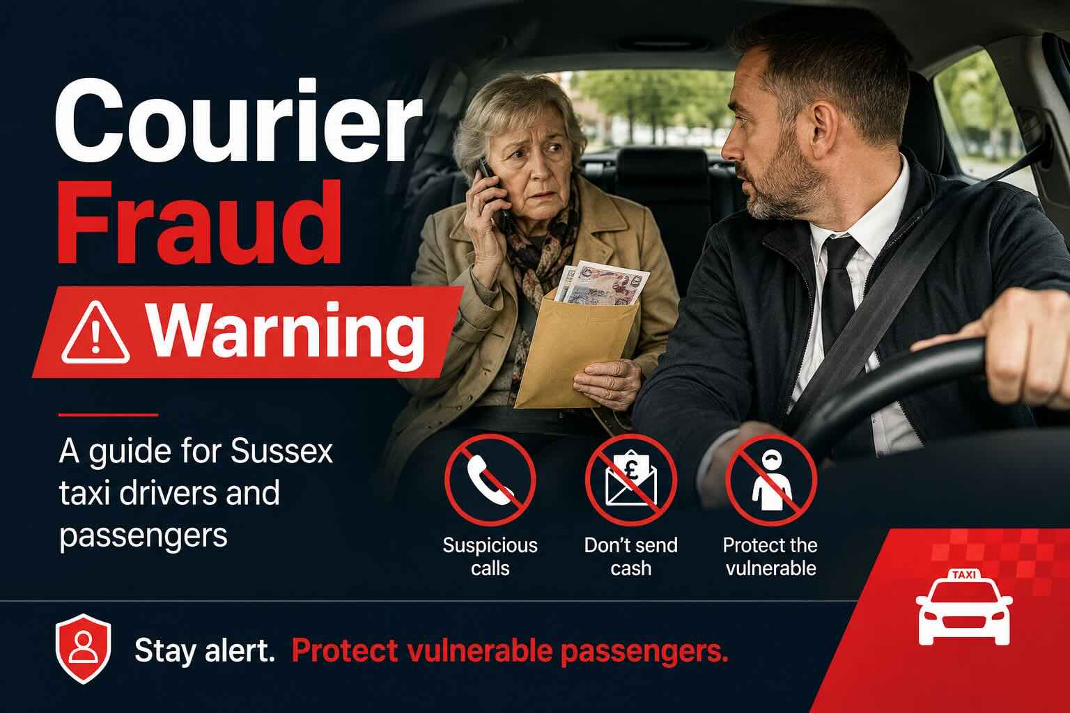 courier-fraud-warning-sussex-taxi-passengers-drivers