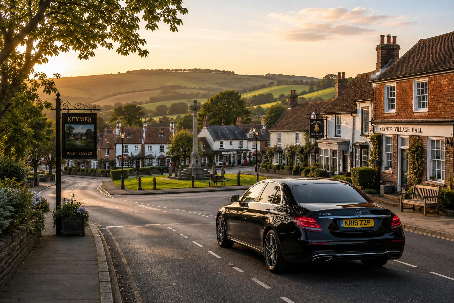 Keymer taxis by Sussex Airports Taxis in West Sussex village setting