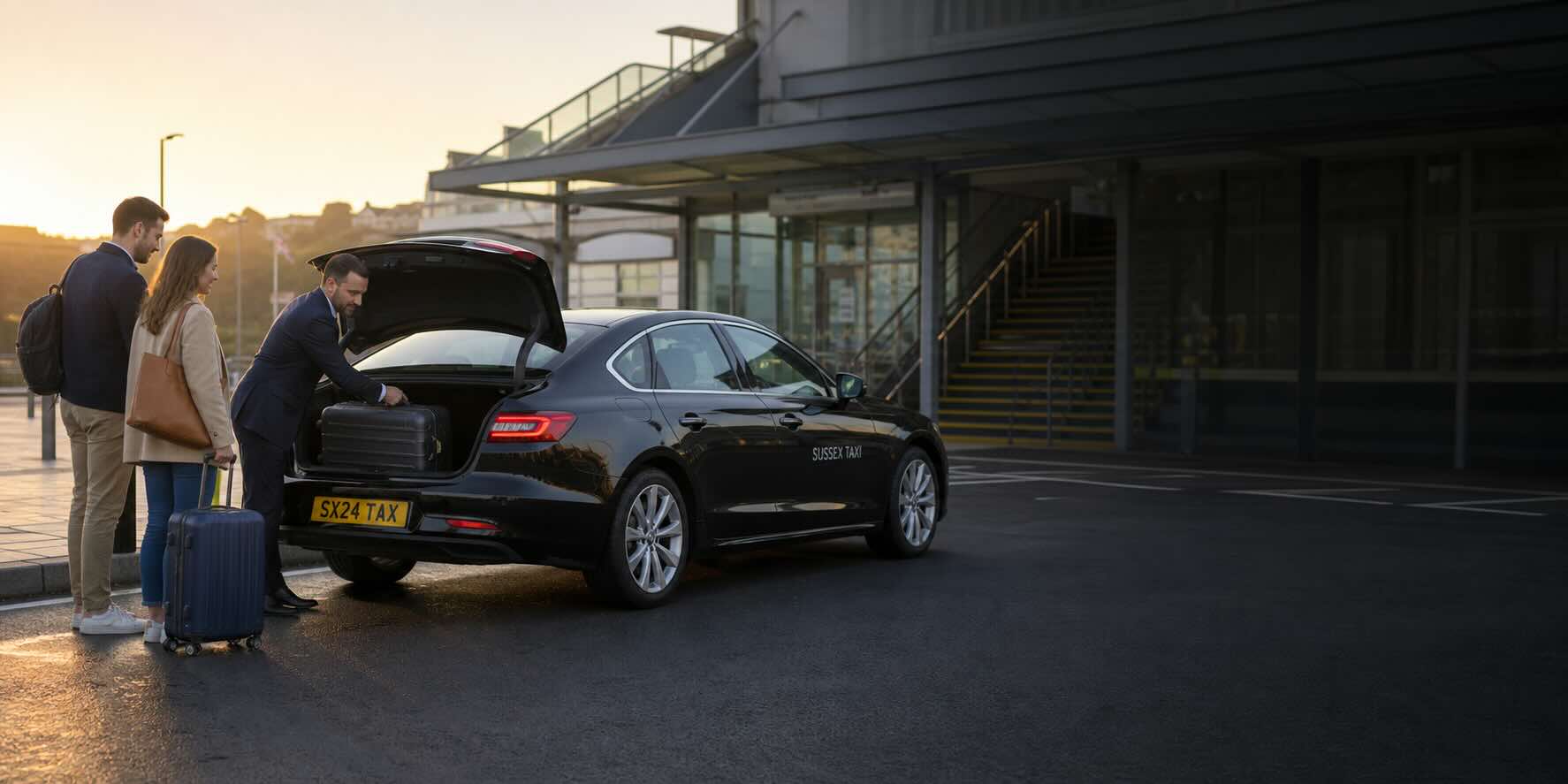 Pre-booked Southwick Station taxi transfer in West Sussex