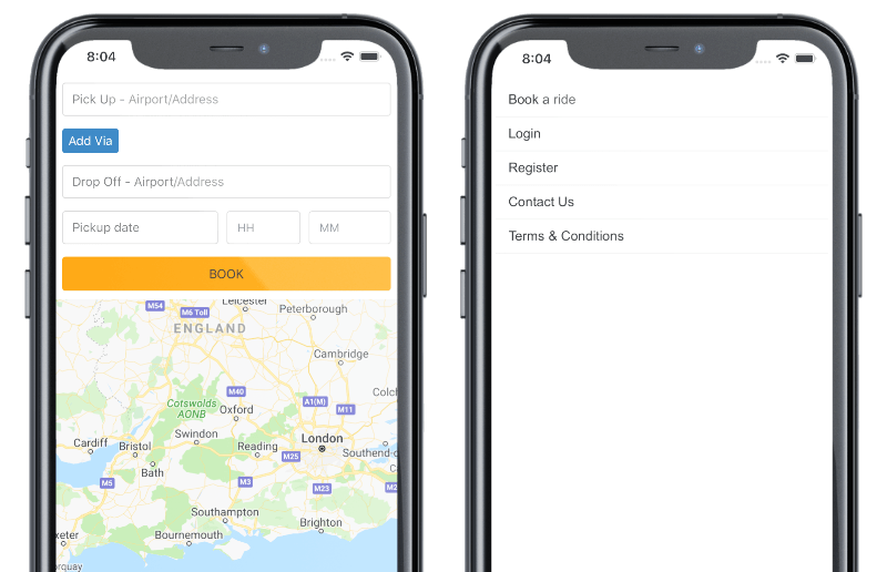 Download Sussex Go taxi booking app